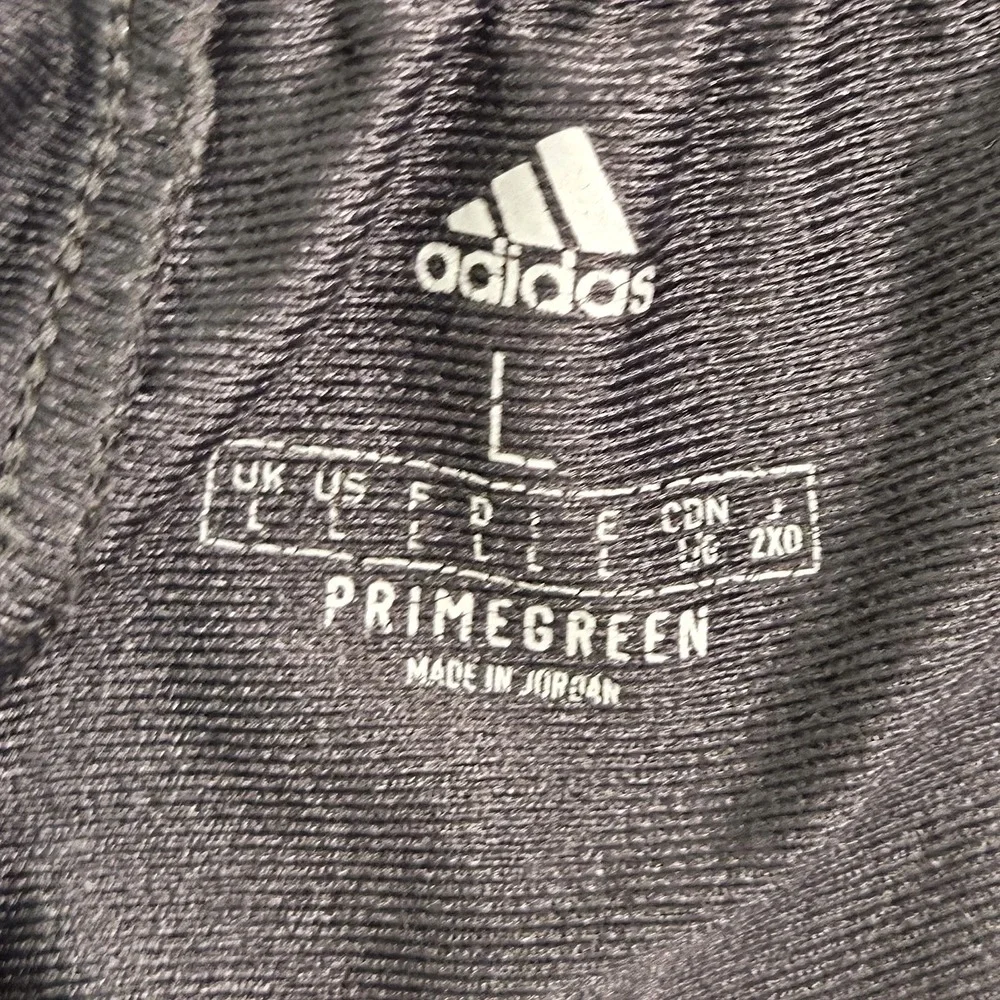 Adidas Primegreen Track Pants Athleisure Performance Mens Large Gray Ankle Zip